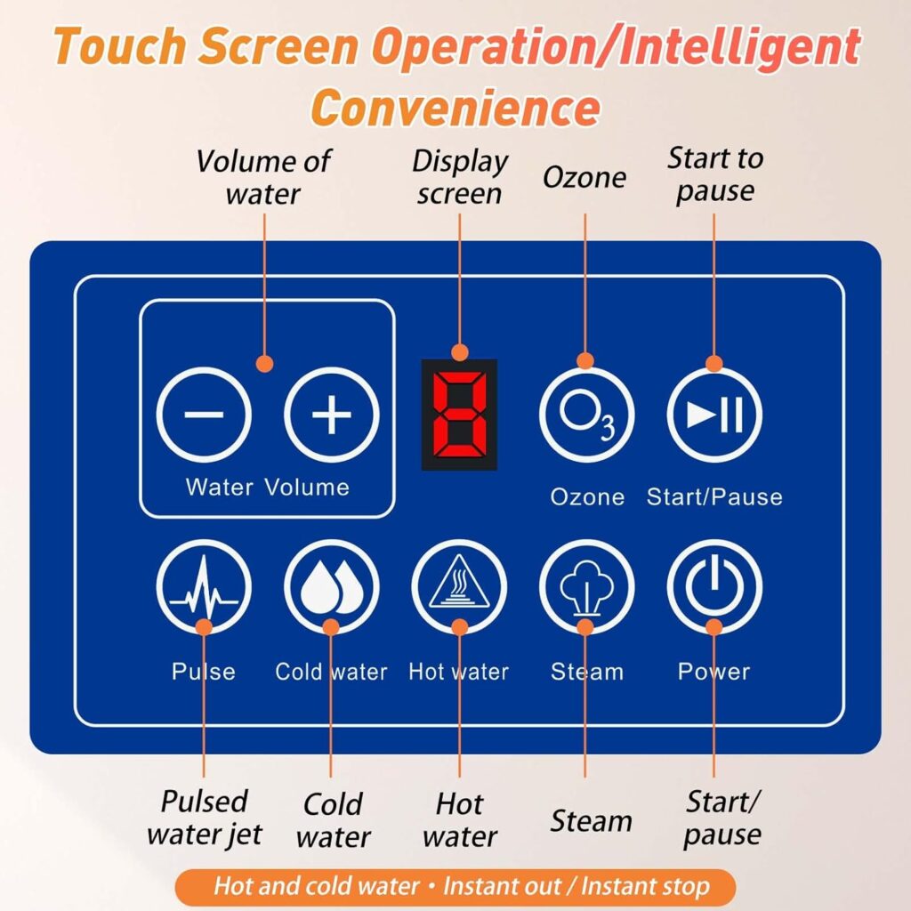 BAOJIAFU High Pressure Steam Cleaner 1700W High Temp Portable Steamer Machine Intelligent Multifunctional Steam Cleaner for Heavy oils and Heavy Stains in Kitchens, Cars, Bathrooms and Floors, etc.