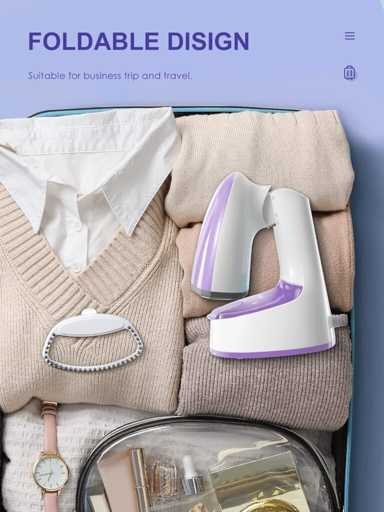 Steamer for Clothes, Reemix Garment Steamer With Large Detachable Water Tank 10.15Oz, 25S Fast Heat-up, 24g/min Strong Penetrating Steam, Handheld Garment Fabric Wrinkles Remover For Home, Office